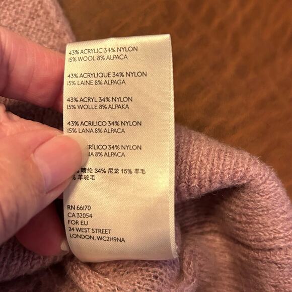 Free People Lavender Wool Blend oversized sweater, Size M - Picture 10 of 10